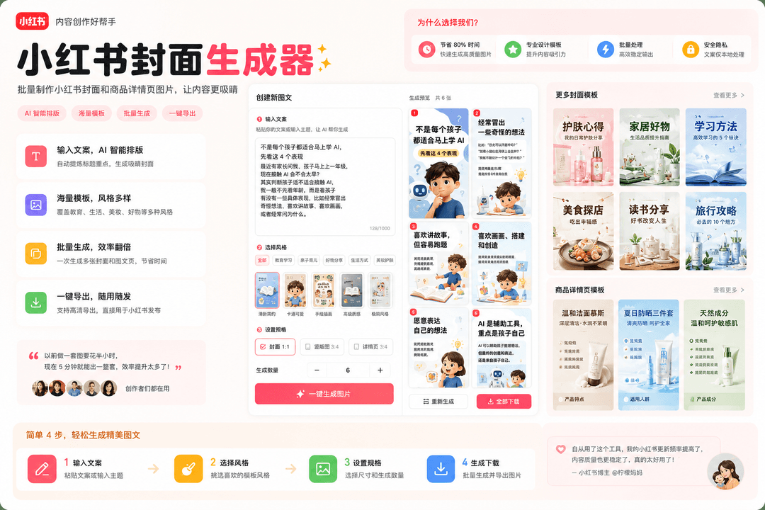 小红书内容排版方法展示